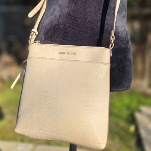 Anne Klein Beige Crossbody Bag